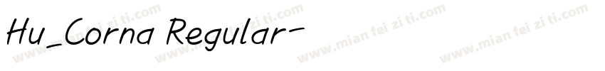 Hu_Corna Regular字体转换
